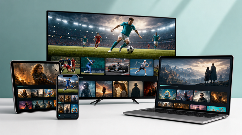ICING IPTV streaming on a smart TV, phone, tablet and laptop in Canada